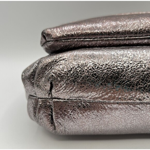 Coach POPPY Crossbody Bag Metallic Gold Silver Leather Vtg 2009 Limited Edition - Picture 7 of 16